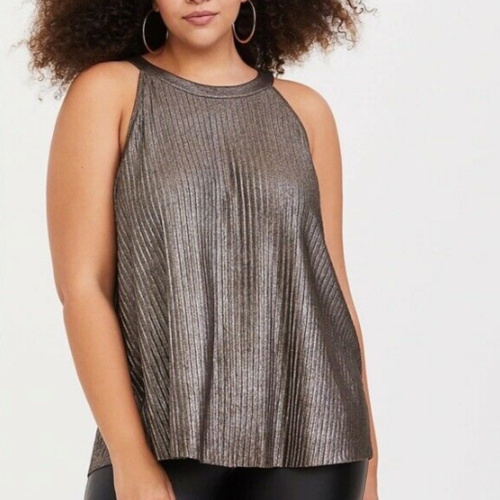 Torrid Goddess Metallic Top